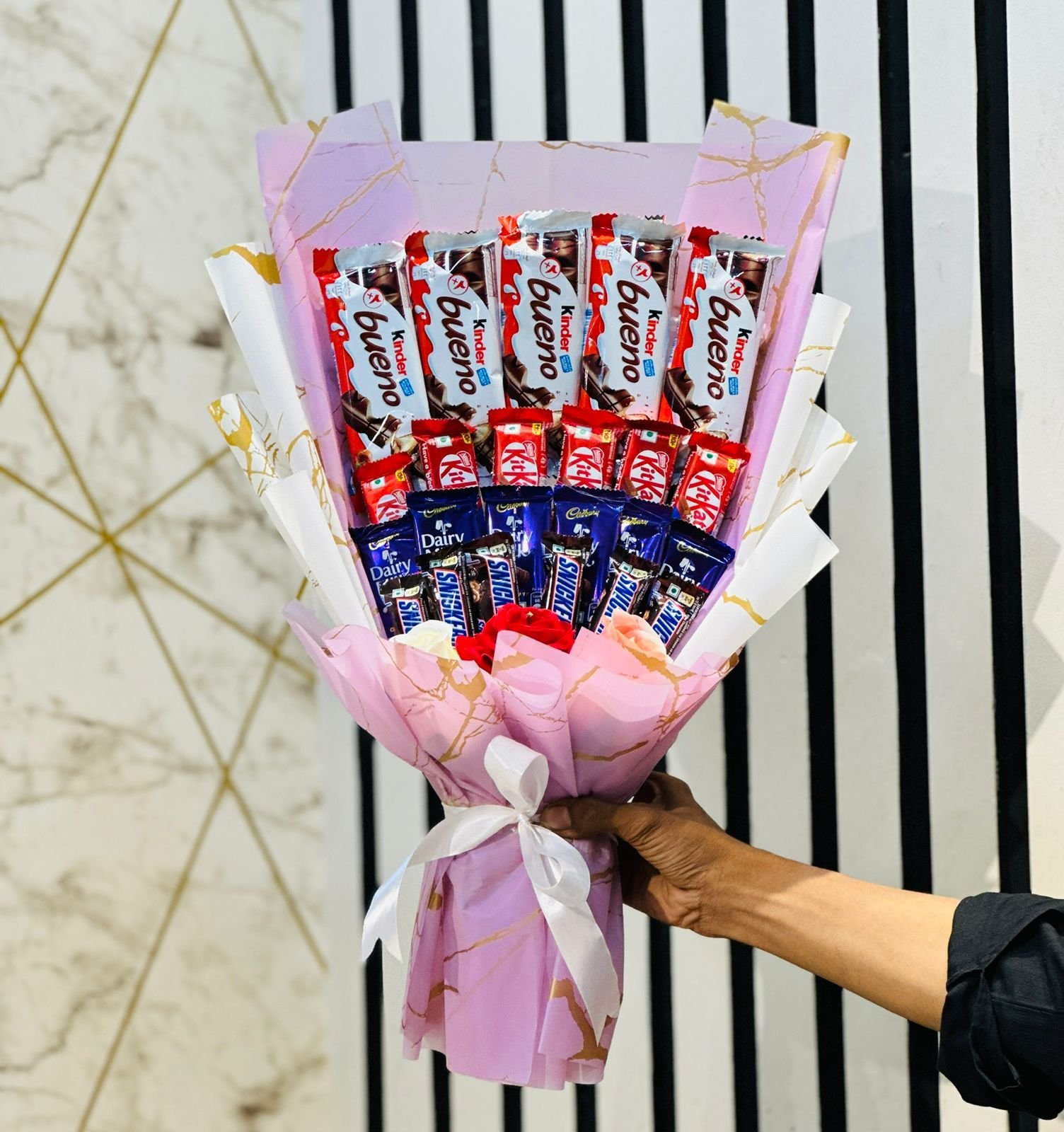Kinder Bueno, KitKat, Dairy Milk & Snickers Mixed Chocolate Bouquet
